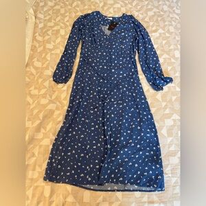 Levi's Blue Floral Midi Dress